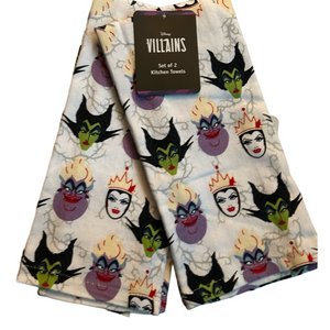 Disney Villain’s Set of Two Kitchen Towels 16”x26”